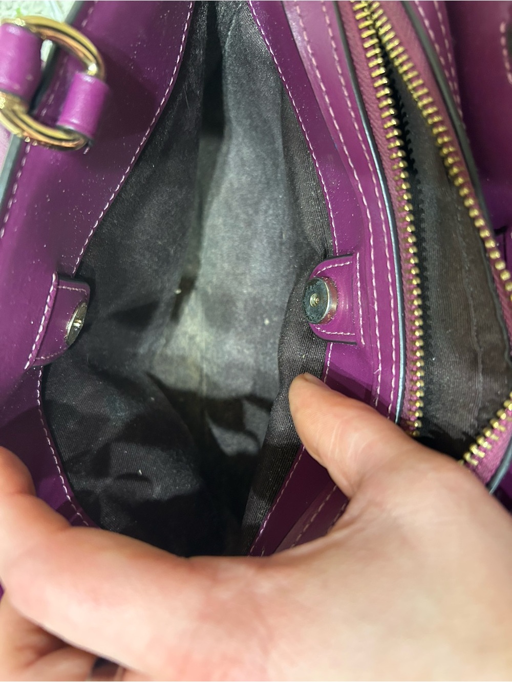 Purple Coach bag - Picture 8 of 16